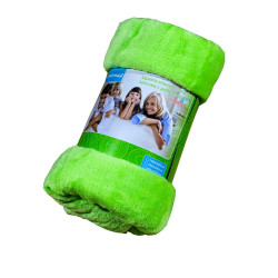 Поларено одеяло в ябълково зелено