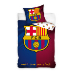 1+1 детско спално бельо от ранфорс Real Madrid и Barcelona