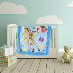 Висококачествено бебешко одеяло Сърничка синьо