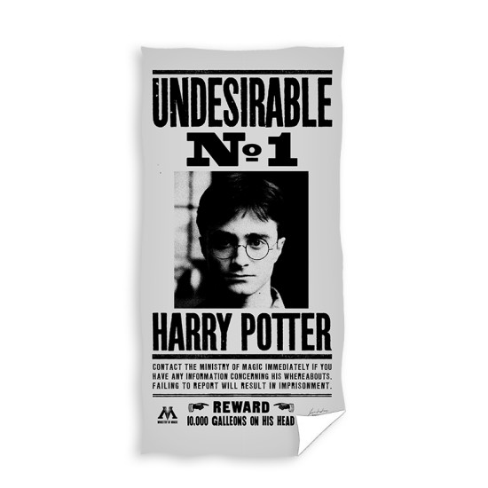 Памучна плажна кърпа Harry Potter Undesirable