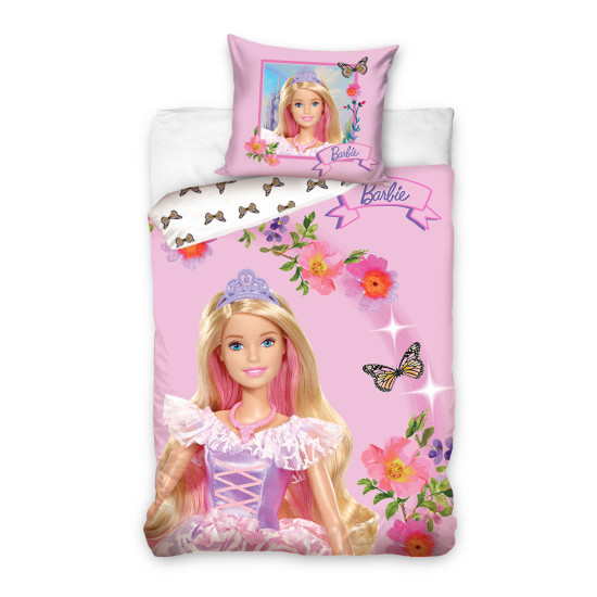 Спално бельо 3D Barbie памучен сатен