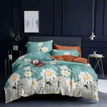Цветно спално бельо Маргаритка в комплект с възглавница