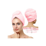 Кърпа за глава с копче Розово
