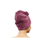 Кърпа за глава с копче Лилаво
