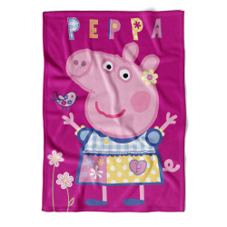 Детско одеяло Peppa Pig 110/140 розово