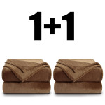 2 броя пухкаво одеяло ХИТ 150/210 в кафяво