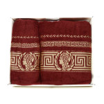 Комплект луксозни хавлиени кърпи Версаче стил 2