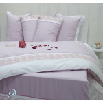 Луксозно спално бельо с дантела СИСИ лила