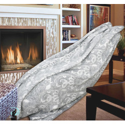 Одеяло Памук с орнаменти в сив цвят