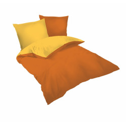 Спално бельо Оранжево и Светло Оранжево ранфорс 