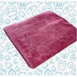 Бебешко одеяло от акрил Розово