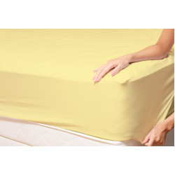 Долен чаршаф с ластик от ранфорс Yellow