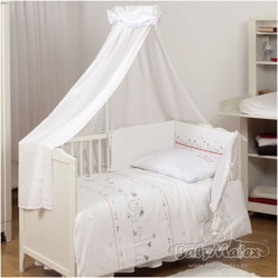 Луксозно бебешко спално бельо с балдахин БИАНКО