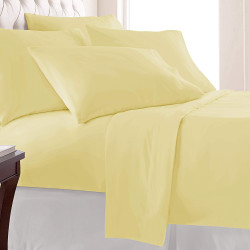 Жълто спално бельо ранфорс