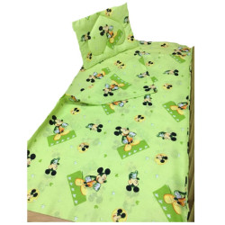 Бебешко спално бельо Мики Маус зелено