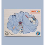 Бебешки хавлиен халат с хавлийка комплект DoggyG blue