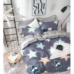 Луксозно спално бельо от памучен сатен Stars 2