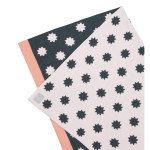 Бебешко одеяло органичен памук Старс Уайт Розово