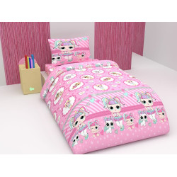 Детско спално бельо Кукла LoL розово