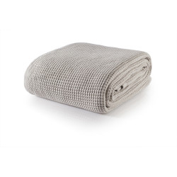 Бутиково памучно одеяло Marbella light beige