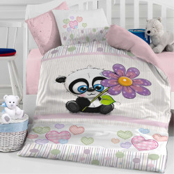 Бебешки спален комплект - коала с цвете