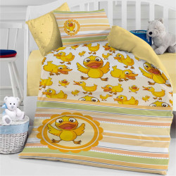 Бебешки спален комплект - жълти патета 