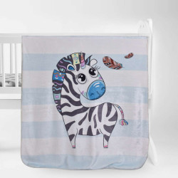 Бебешко одеяло - малката зебра