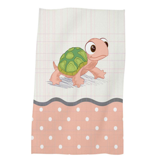 Детска хавлиена кърпа Pink Turtles