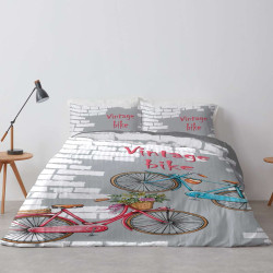 Спално бельо ранфорс за единично легло Велосипед