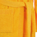 Хавлиен халат с качулка MEMI жълто