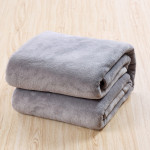 Сатенирано спално бельо Гарет + одеяло в сиво