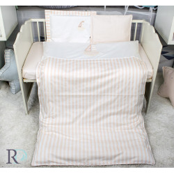 Луксозно спално бельо за бебе Розови Лодки