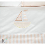 Луксозно спално бельо за бебе Розови Лодки