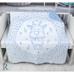 Бебешко одеяло памук Blue deer