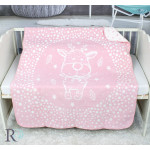 Бебешко одеяло памук Pink deer