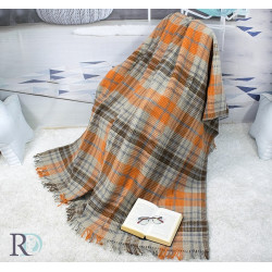 Памучно одеяло Scotch бежово и оранжево
