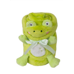 Бебешко одеяло във формата на играчка Green Frog