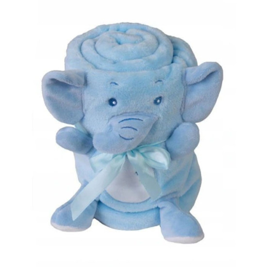 Бебешко одеяло във формата на играчка Blue Elephant
