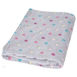 Бебешко одеяло Dots Сиво