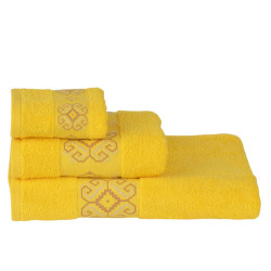 Хавлиена кърпа Embroidery 70/140 Жълто