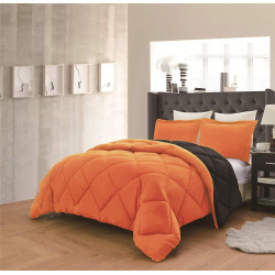 Олекотено спално бельо Оранжево и Черно