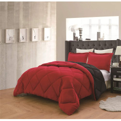 Олекотено спално бельо Червено и Черно