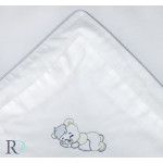 Бебешко спално бельо Sleeping Bear сиво бежово бяло