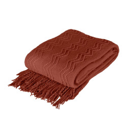 Плетено одеяло Merilyn red 130/170