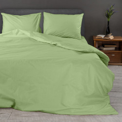 Спално бельо ранфорс в зелено