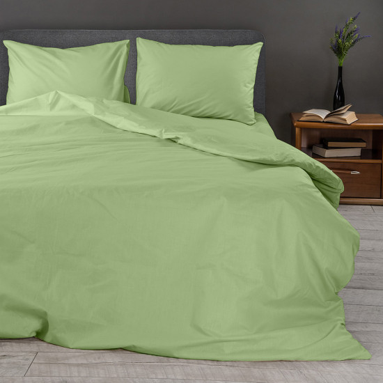 Спално бельо ранфорс в зелено