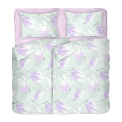 5 части Спално бельо ранфорс Lilac
