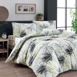 Двойно спално бельо френски лукс Palm ранфорс