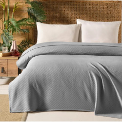 Памучно покривало за легло 150/240 Grey