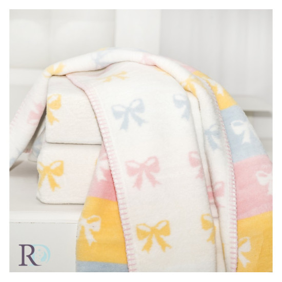 Бебешко памучно одеяло Ribbons
